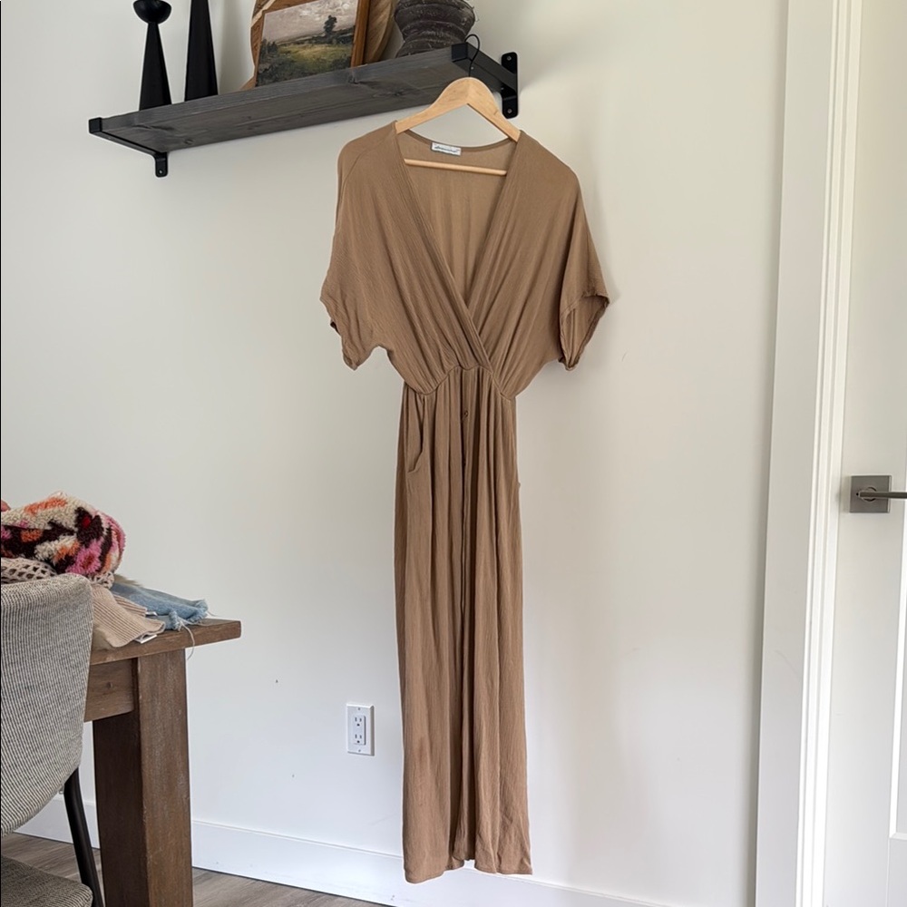 Tan Maxi Dress